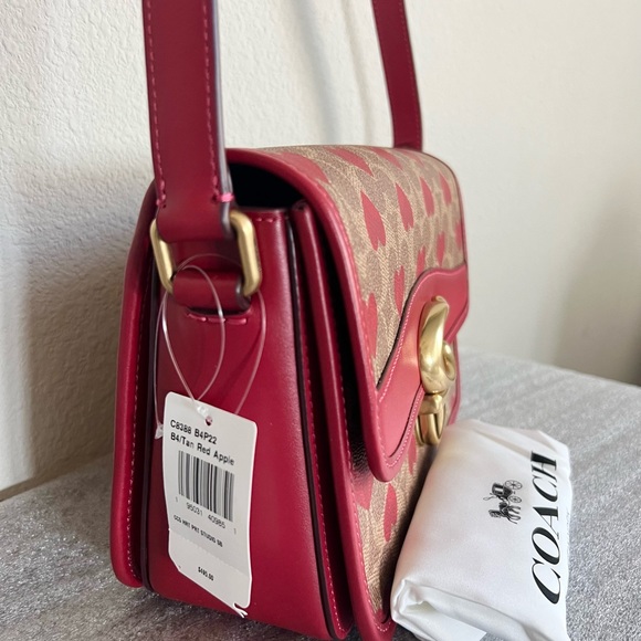 Coach Bags Coach Studio Shoulder Bag In Signature Canvas With Heart